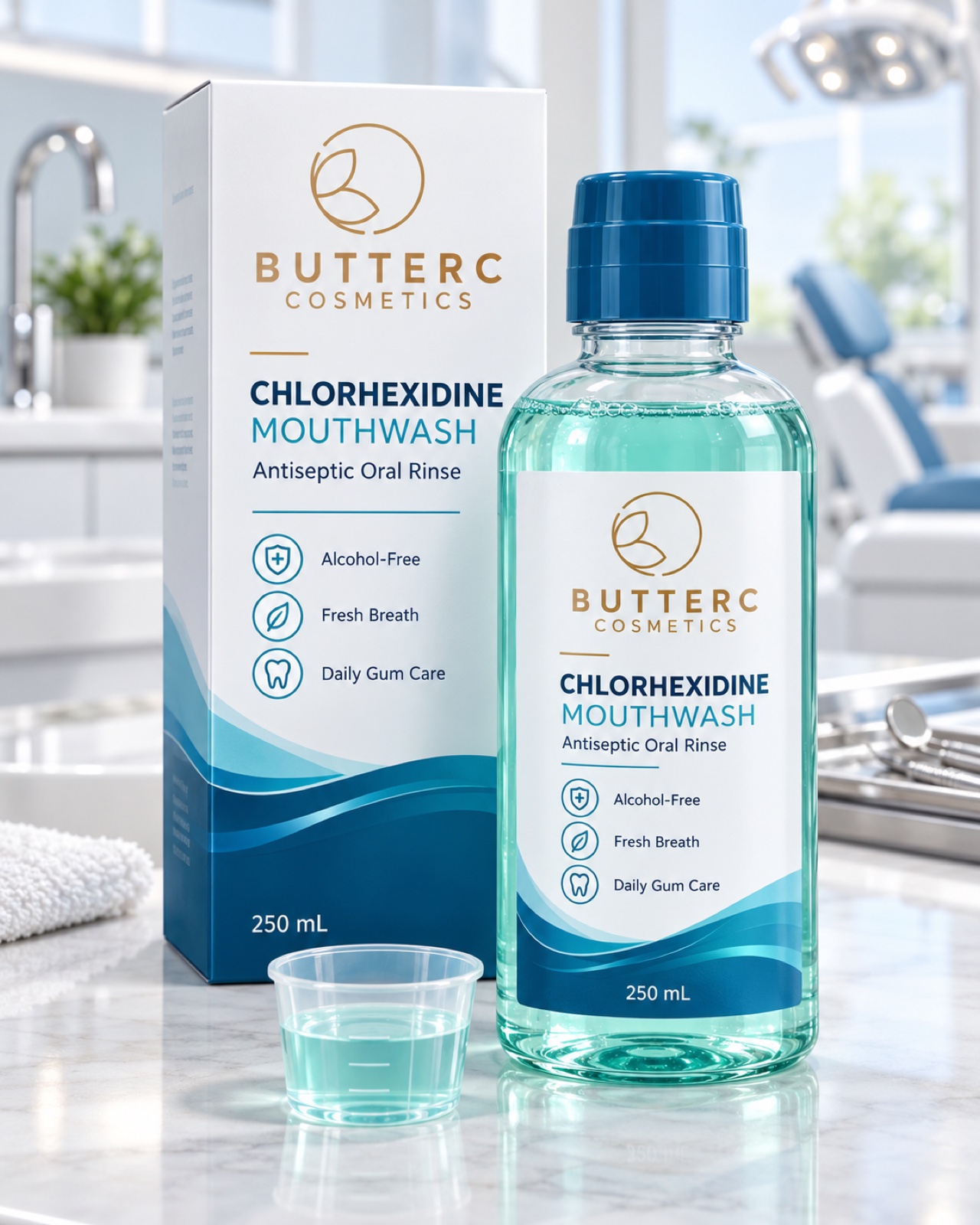Bệnh nhân được nha sĩ khám răng tại phòng khám