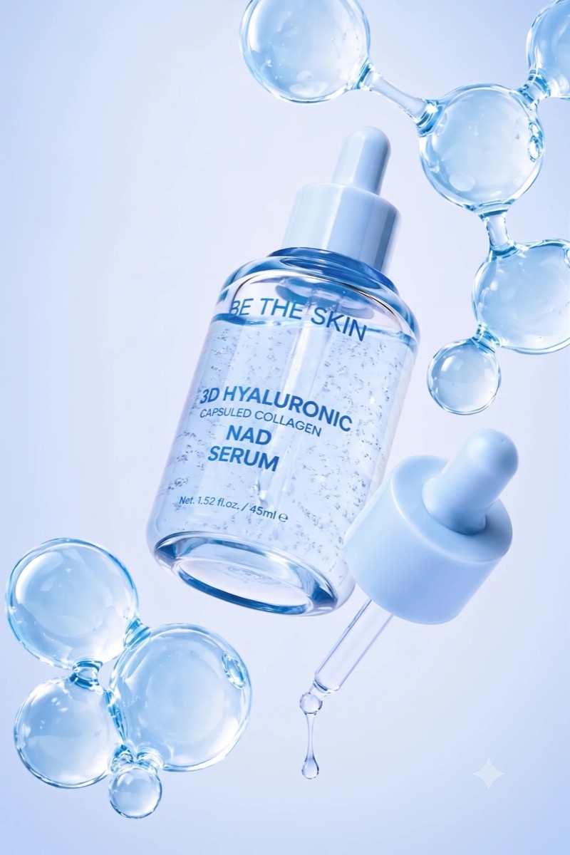 Serum Hyaluronic Acid có vi nang, chai thuỷ tinh 45ml kèm ống nhỏ giọt